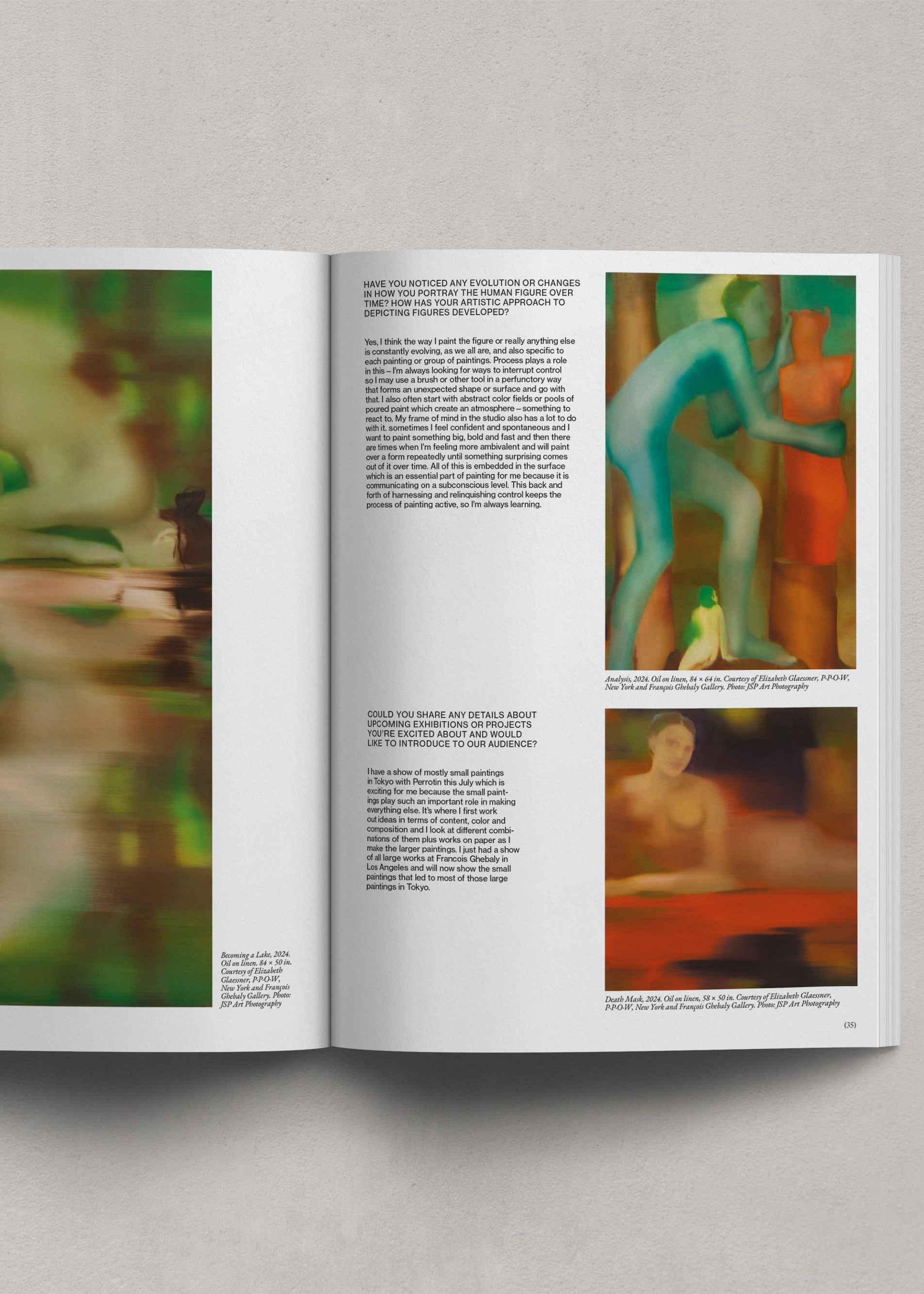 Elizabeth Glaessner Spread in Noén Volume 1.