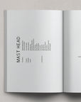 Magazine masthead page with team credits